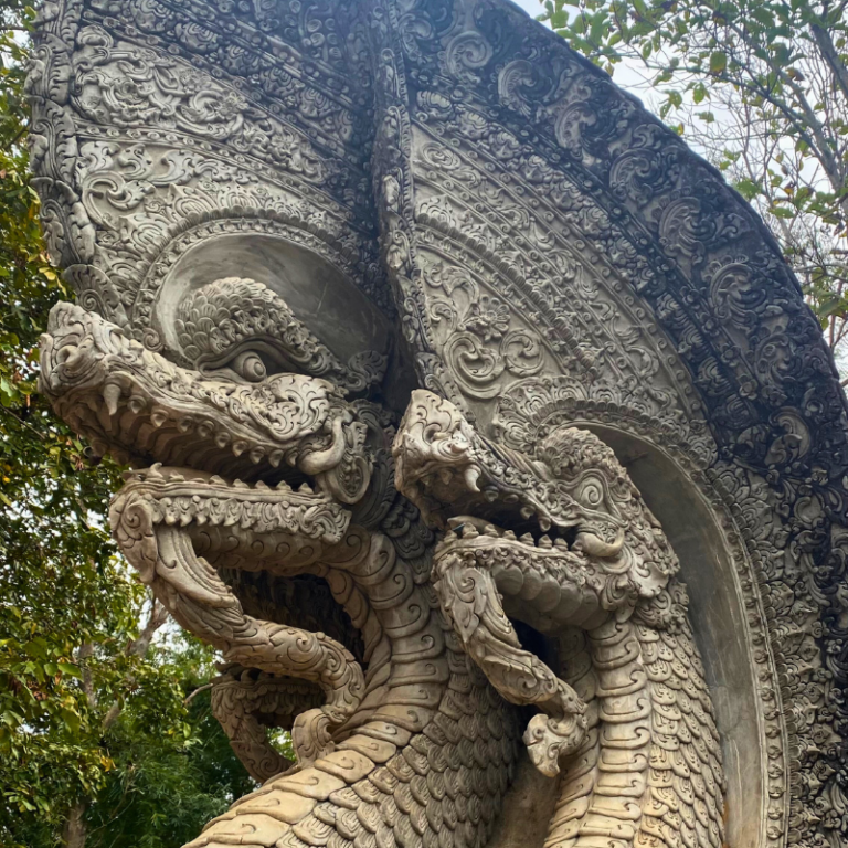 dragon statue in the golden triangle