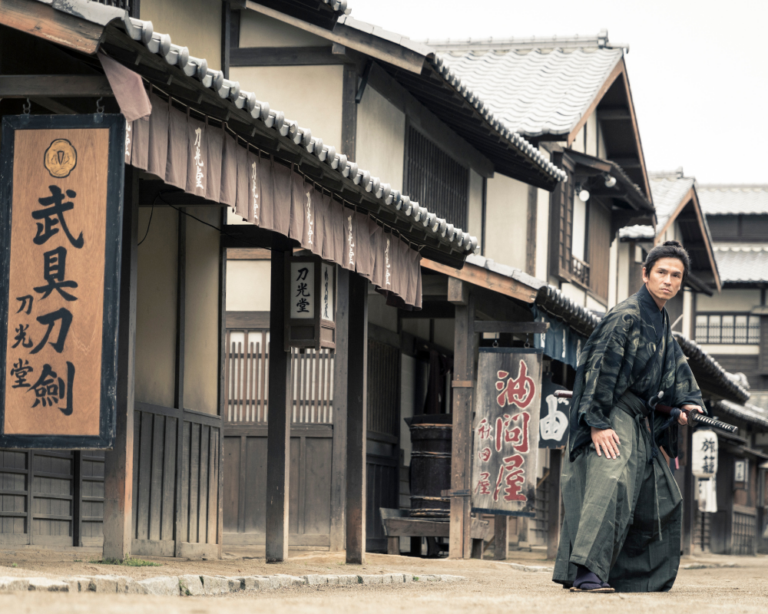 Moderno Samurai a Kanazawa in Giappone