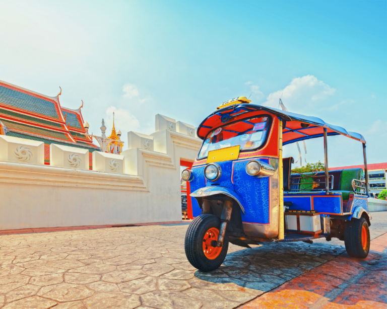 Tuk-Tuk by the Grand Palace of Bangkok