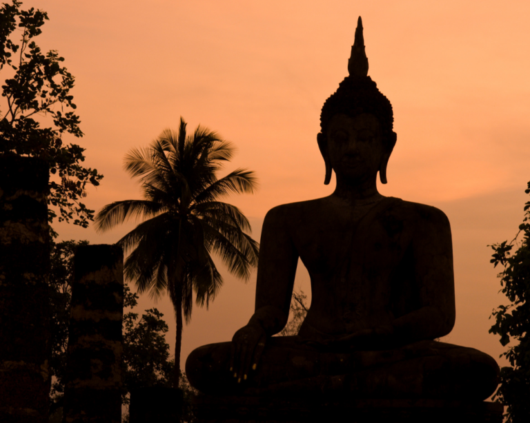 big Buddha statue in Sukhothai