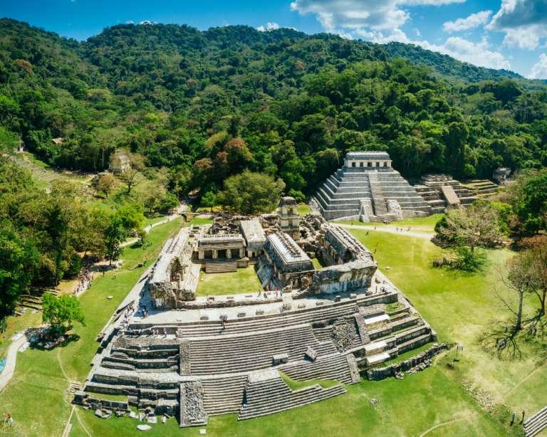 ARCHAELOGICAL SITE IN PALENQUE, MEXICO