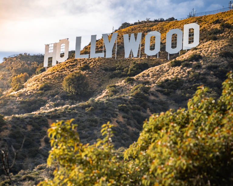 HOLLYWOOD SIGN IN LOS ANGELES, CALIFORNIA