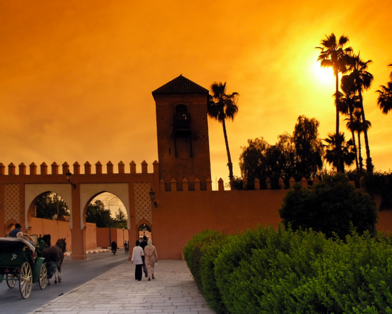 MARRAKECH RAMPARTS IN MOROCCO