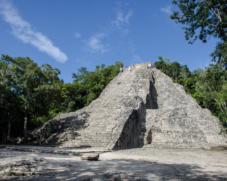 Nohoch Mul Pyramid in Mexico, Quintana Roo
