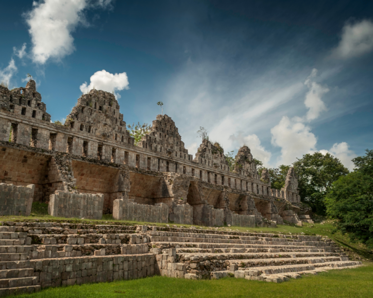 ancient ruins in Uxmal, Mexico