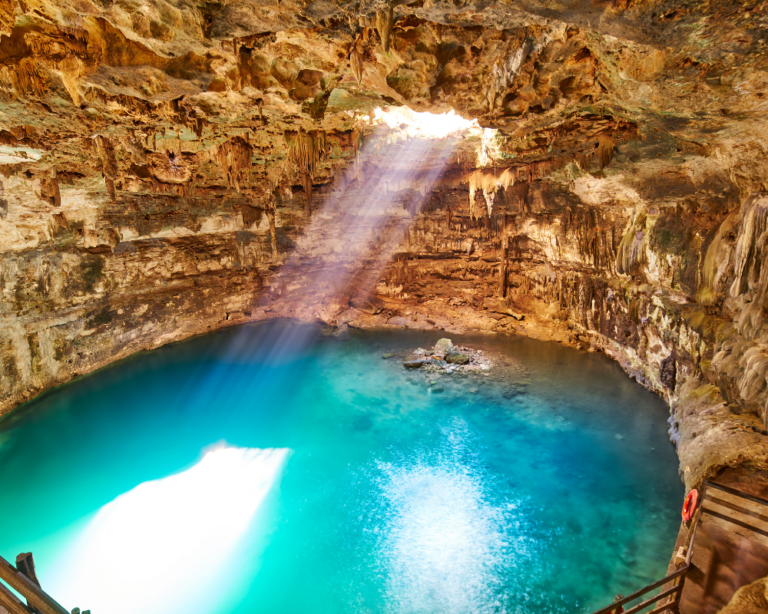 cenotes azul in Valladolid, Mexico
