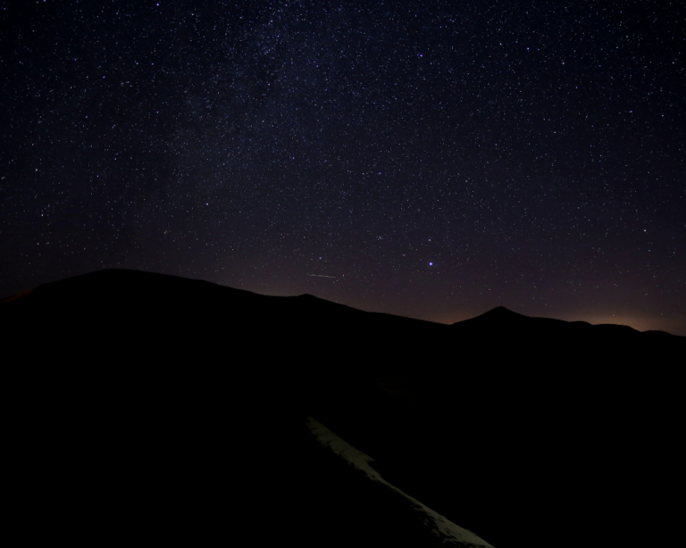 erg chebbi desert at night