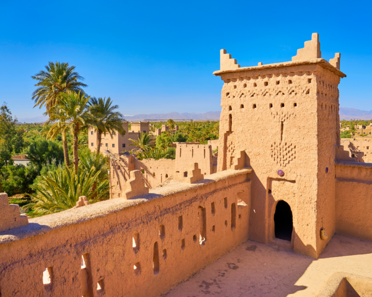 kasbah in Skoura oasis, Morocco