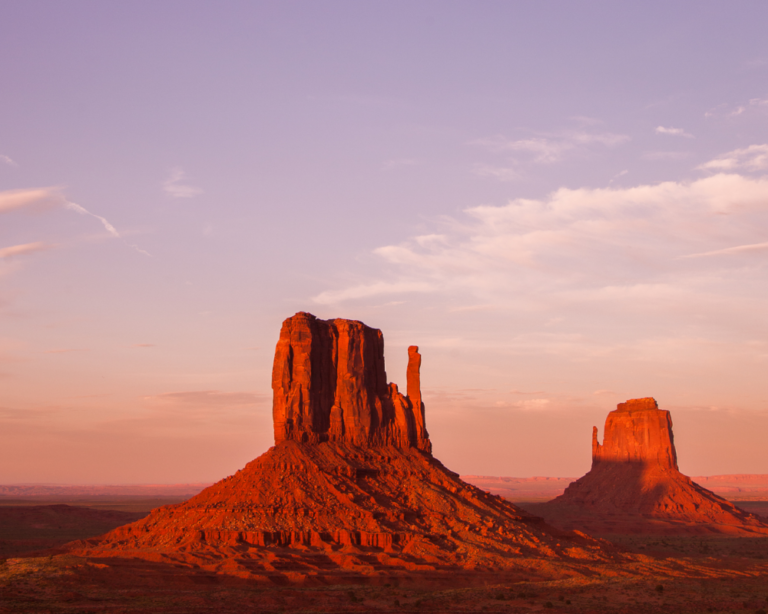 monument valley at sunset