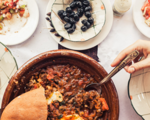tajin typical plate in morocco