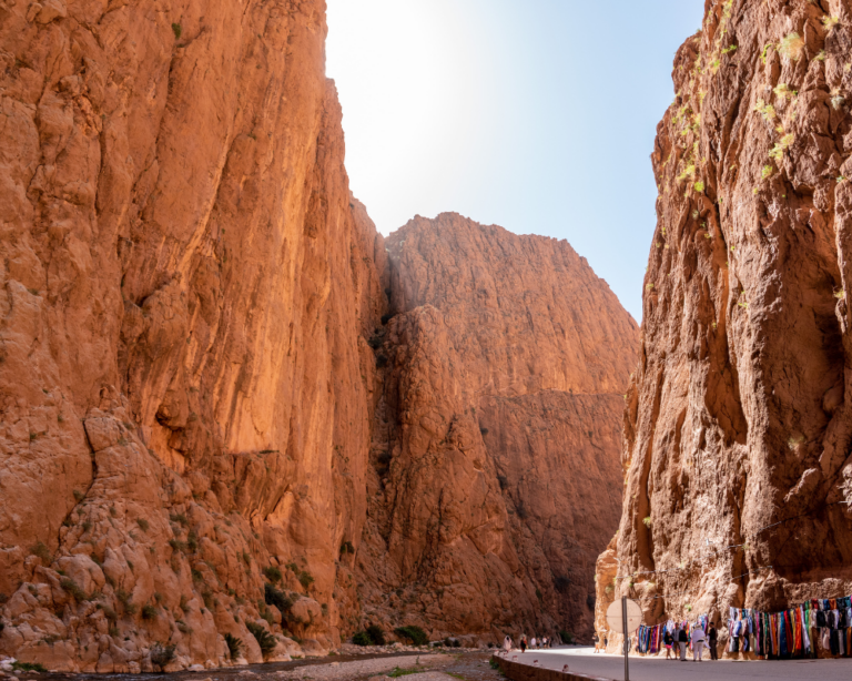 todra gorge in atlas mountains
