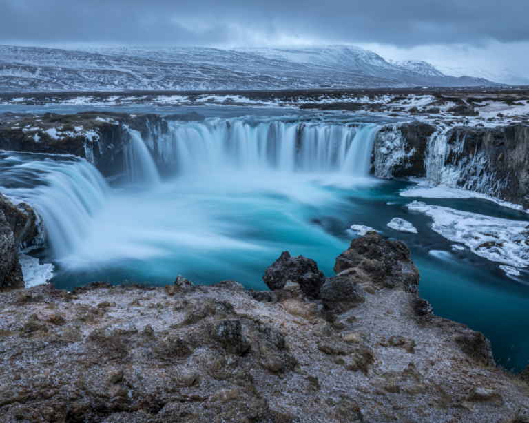Godafoss during winter time