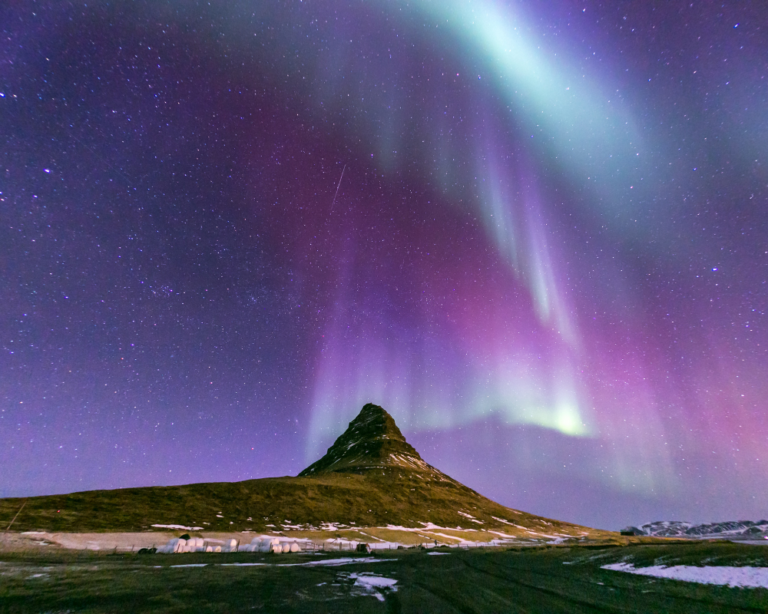 kirkjufell aurora boreale