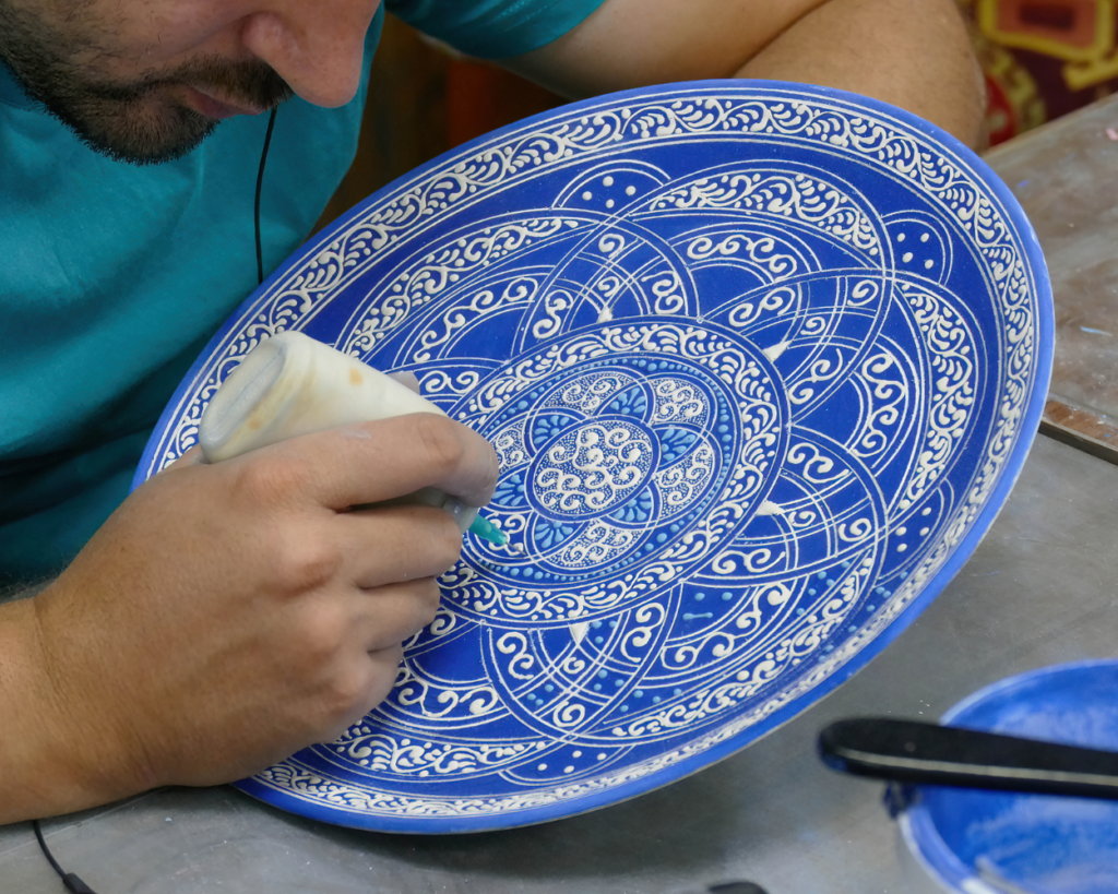 pittori di ceramiche in avanos, cappadocia