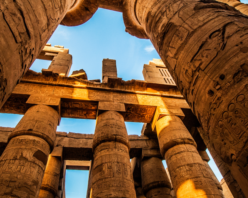 antiche rovine egizie