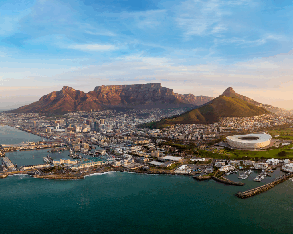 CAPE TOWN AERIAL VIEW