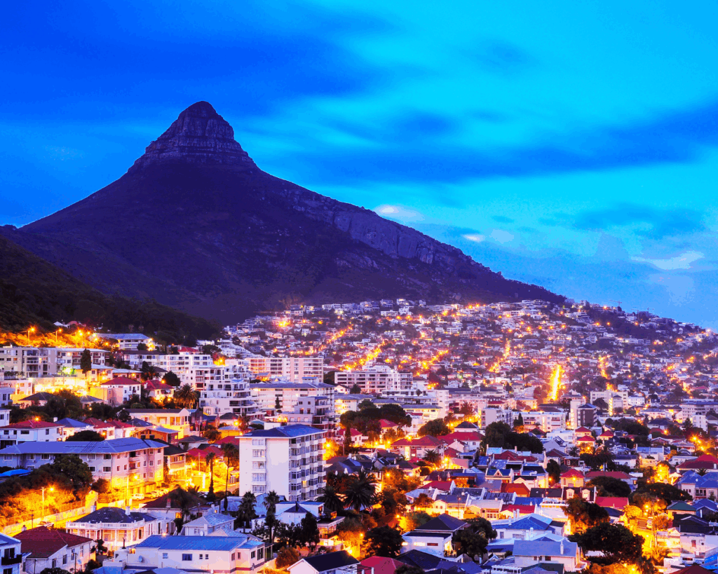 CAPE TOWN AL TRAMONTO